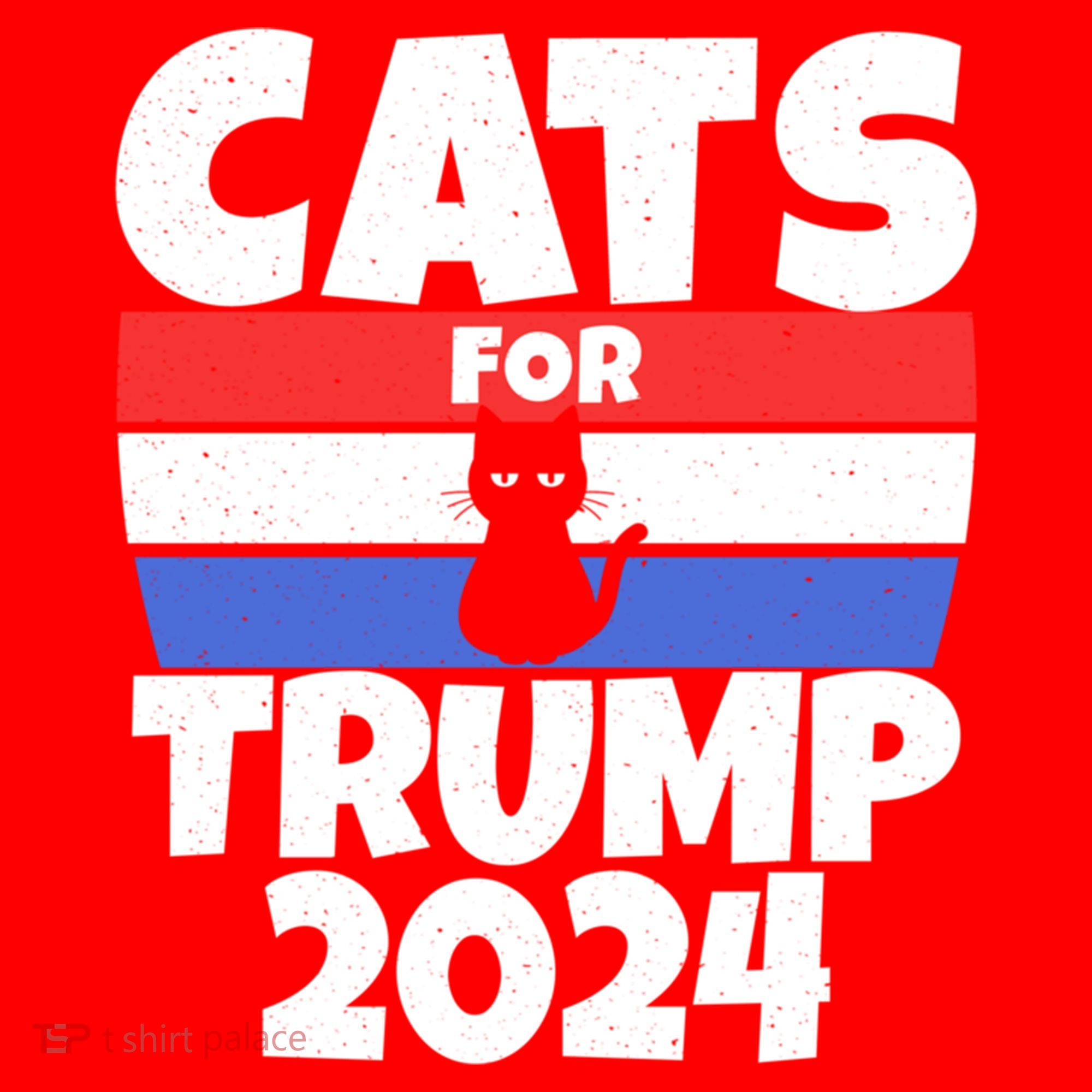 Cats For Trump 2024 Cat Owner Republican Cool Gift Santa Hat