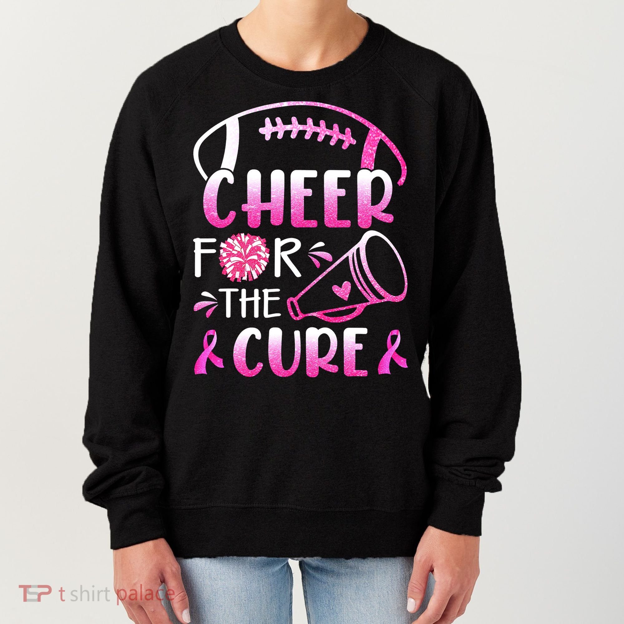 Cheer For The Cure Breast Cancer Awareness Women's Sweatshirt