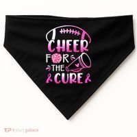 Cheer For The Cure Breast Cancer Awareness USA-Made Doggie Bandana thumb 0
