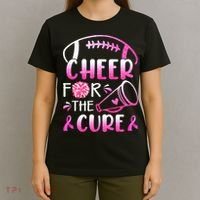 Cheer For The Cure Breast Cancer Awareness T-Shirt thumb 4