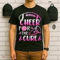 Cheer For The Cure Breast Cancer Awareness T-Shirt thumb 6