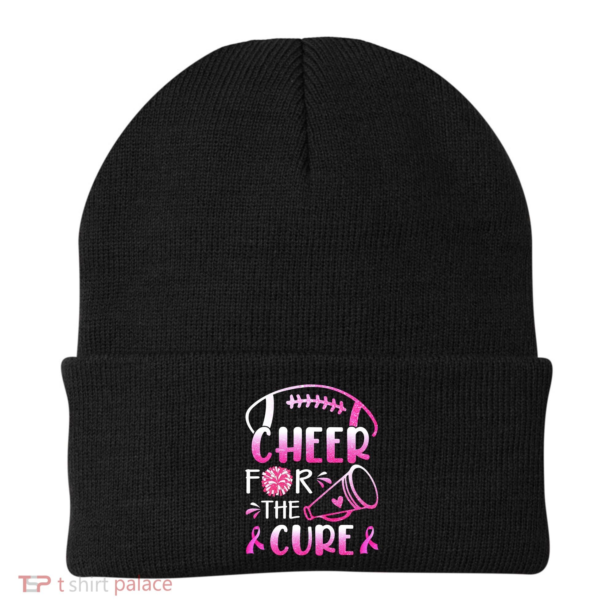 Cheer For The Cure Breast Cancer Awareness Beanie