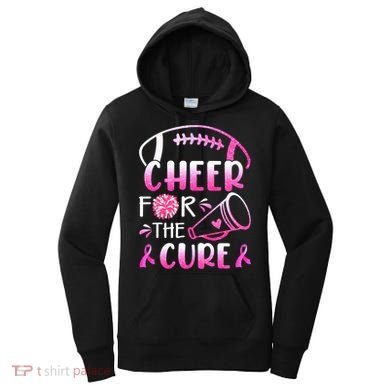 Cheer For The Cure Breast Cancer Awareness Women's Hoodie
