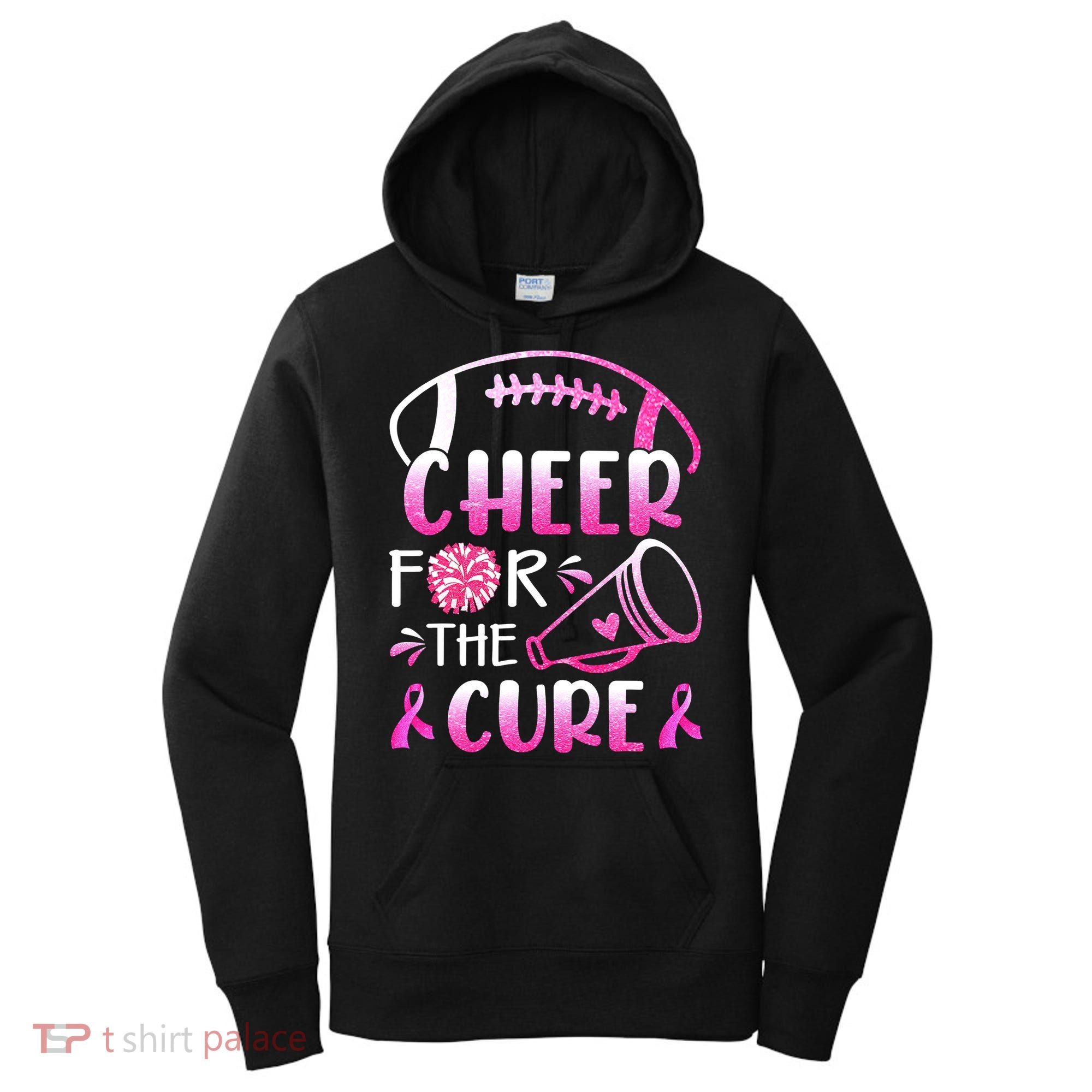 Cheer For The Cure Breast Cancer Awareness Women's Hoodie