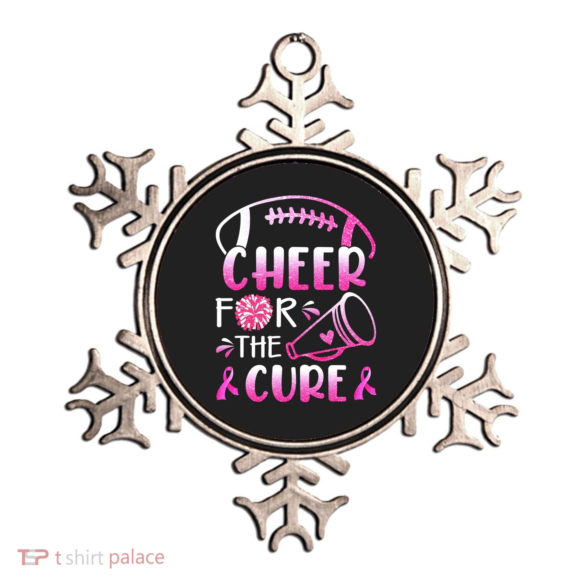 Cheer For The Cure Breast Cancer Awareness Ornament