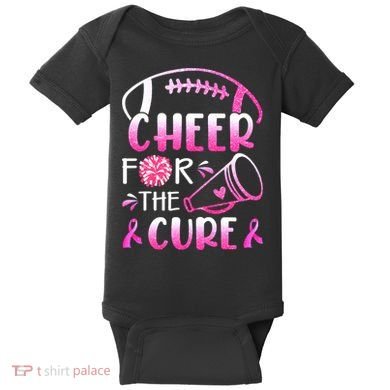 Cheer For The Cure Breast Cancer Awareness Baby Bodysuit