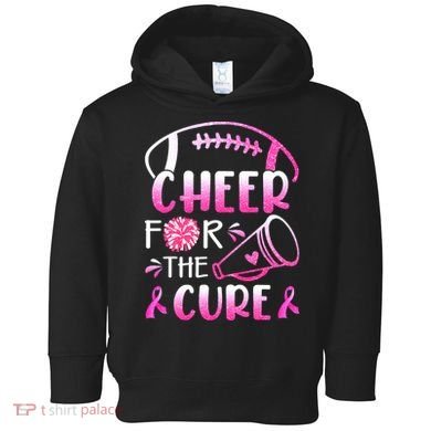 Cheer For The Cure Breast Cancer Awareness Toddler Hoodie