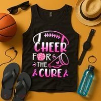 Cheer For The Cure Breast Cancer Awareness Tank Top thumb 4