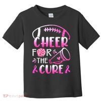 Cheer For The Cure Breast Cancer Awareness Toddler T-Shirt thumb 0