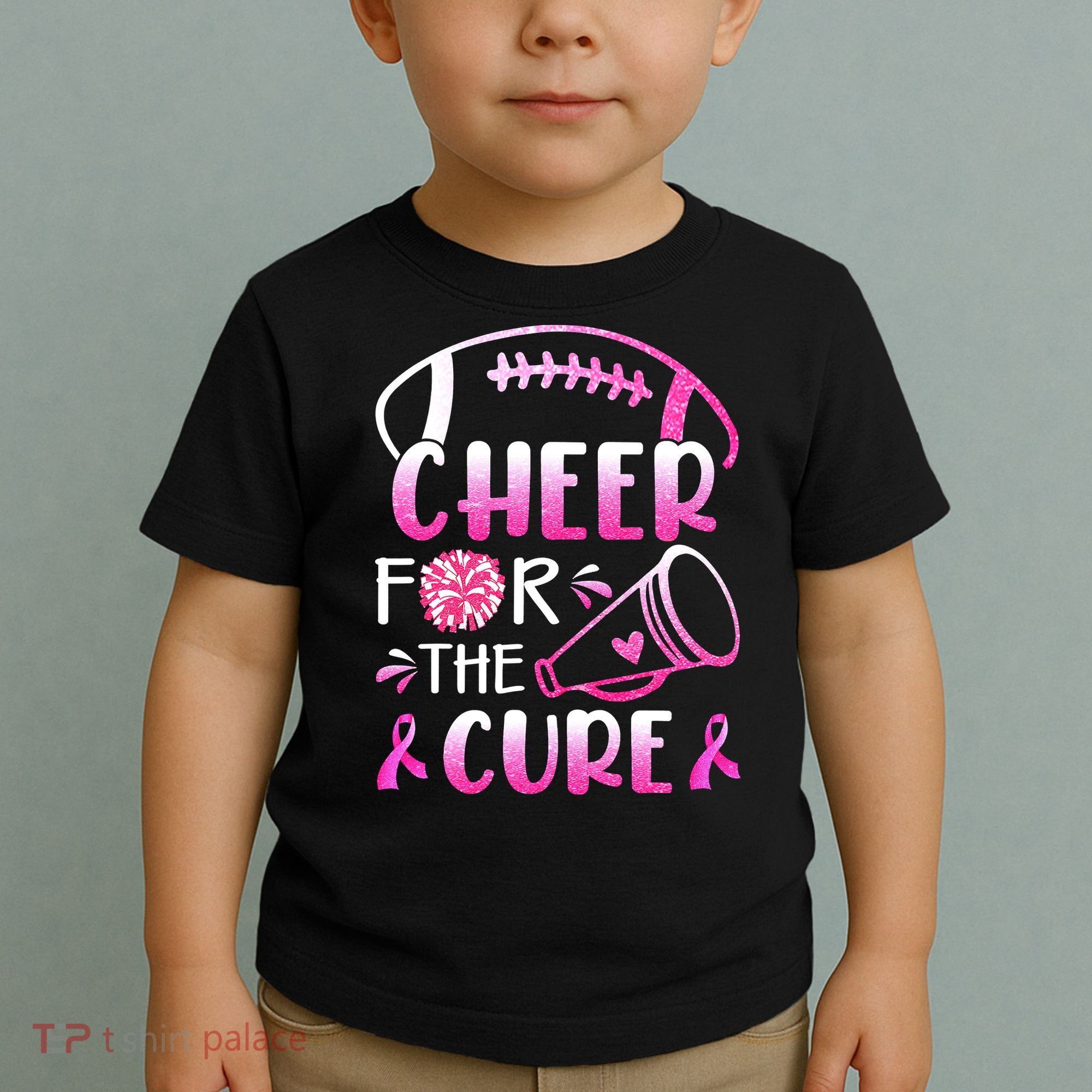 Cheer For The Cure Breast Cancer Awareness Toddler T-Shirt
