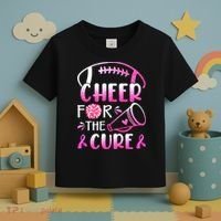 Cheer For The Cure Breast Cancer Awareness Toddler T-Shirt thumb 3