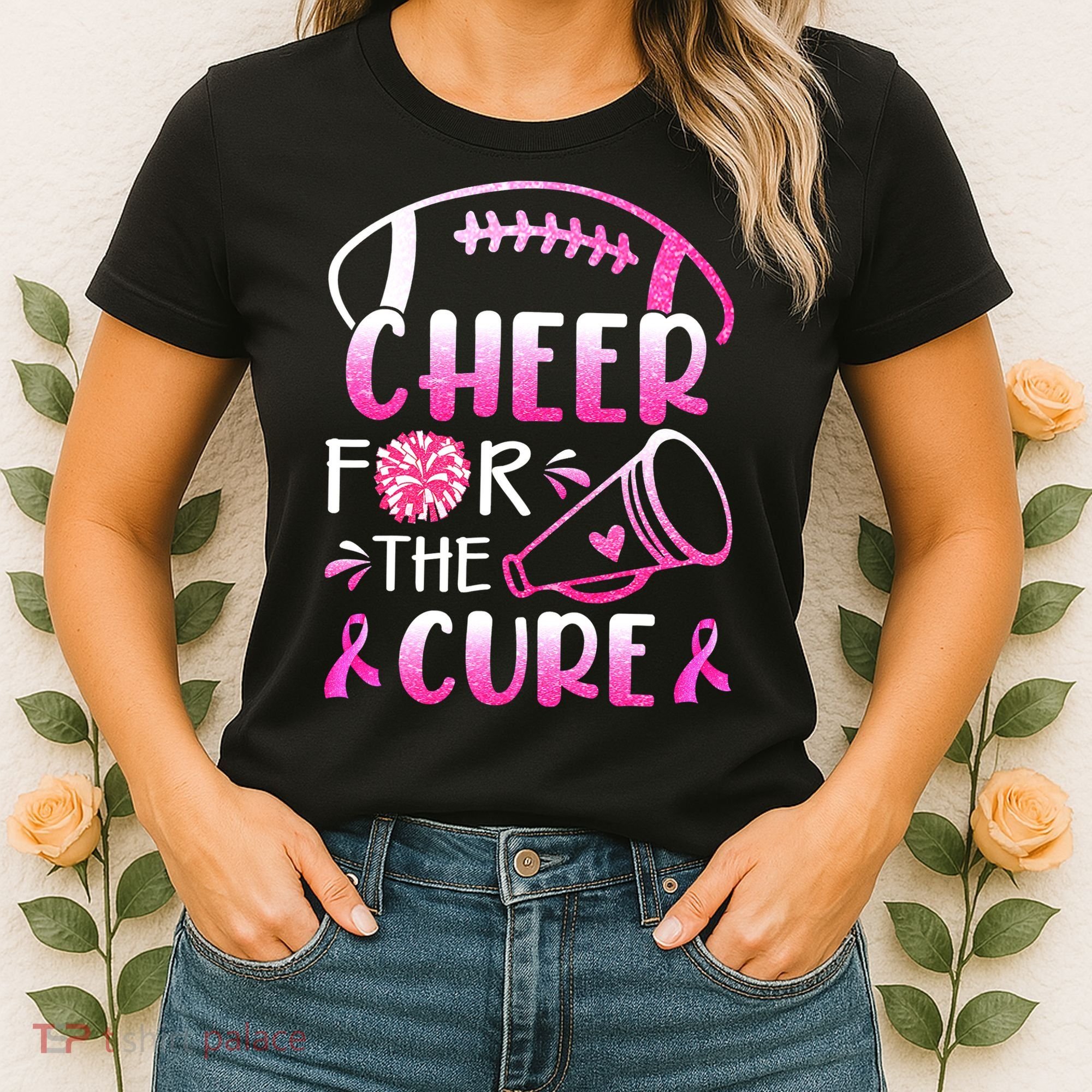 Cheer For The Cure Breast Cancer Awareness Women's T-Shirt