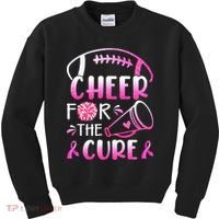 Cheer For The Cure Breast Cancer Awareness Kids Sweatshirt thumb 0