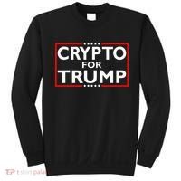 Crypto For Trump President Election 2024 Pro Cryptocurrency Sweatshirt thumb 0