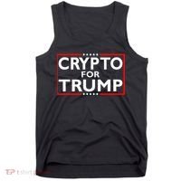 Crypto For Trump President Election 2024 Pro Cryptocurrency Tank Top thumb 0