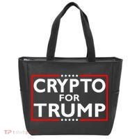 Crypto For Trump President Election 2024 Pro Cryptocurrency Tote Bag thumb 0