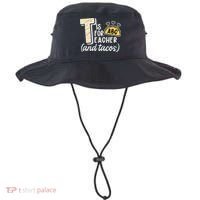 Cute Funny T Is For Teacher And Tacos Bucket Hat thumb 0