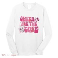 Cheer For The Cure Breast Cancer Football Pink Out Long Sleeve Shirt thumb 0