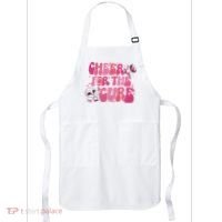 Cheer For The Cure Breast Cancer Football Pink Out Apron thumb 0