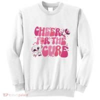 Cheer For The Cure Breast Cancer Football Pink Out Sweatshirt thumb 0