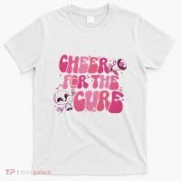 Cheer For The Cure Breast Cancer Football Pink Out T-Shirt thumb 0