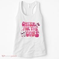 Cheer For The Cure Breast Cancer Football Pink Out Women's Tank Top thumb 0
