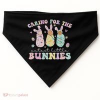 Caring For The Cutest Little Bunnies Nicu Icu Nurse Easter USA-Made Doggie Bandana thumb 0