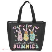 Caring For The Cutest Little Bunnies Nicu Icu Nurse Easter Tote Bag thumb 0