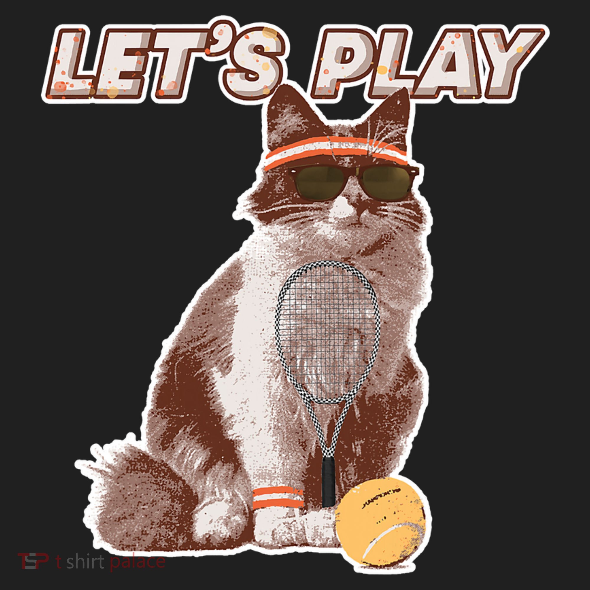 Cool Funny Tennis Cat Wearing Sunglasses Tennis Racket Ball Beanie