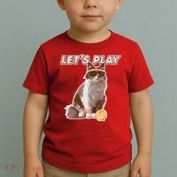 Cool Funny Tennis Cat Wearing Sunglasses Tennis Racket Ball Toddler T-Shirt thumb 2