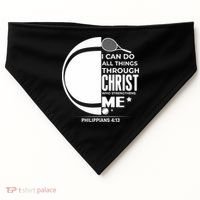 Christian Funny Tennis Player Gift USA-Made Doggie Bandana thumb 0