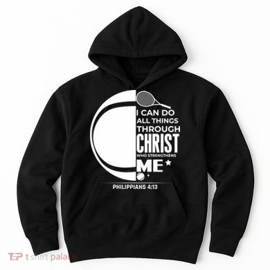 Christian Funny Tennis Player Gift Hoodie