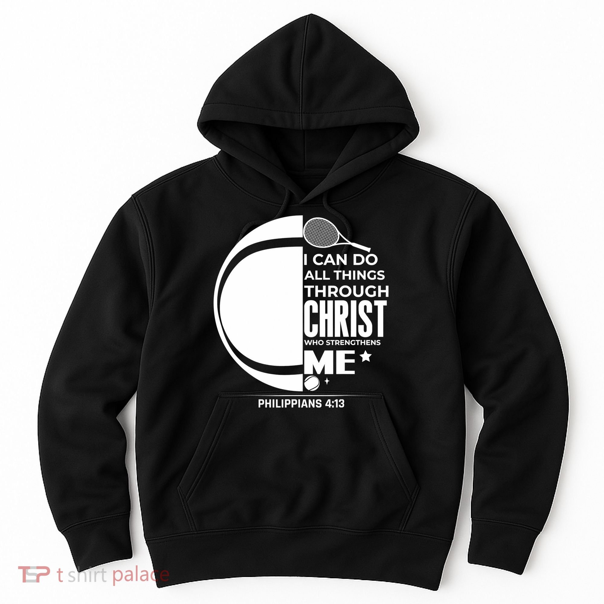 Christian Funny Tennis Player Gift Hoodie