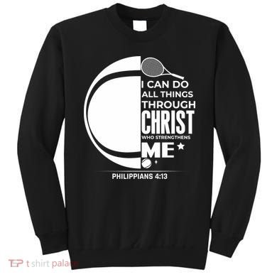 Christian Funny Tennis Player Gift Sweatshirt