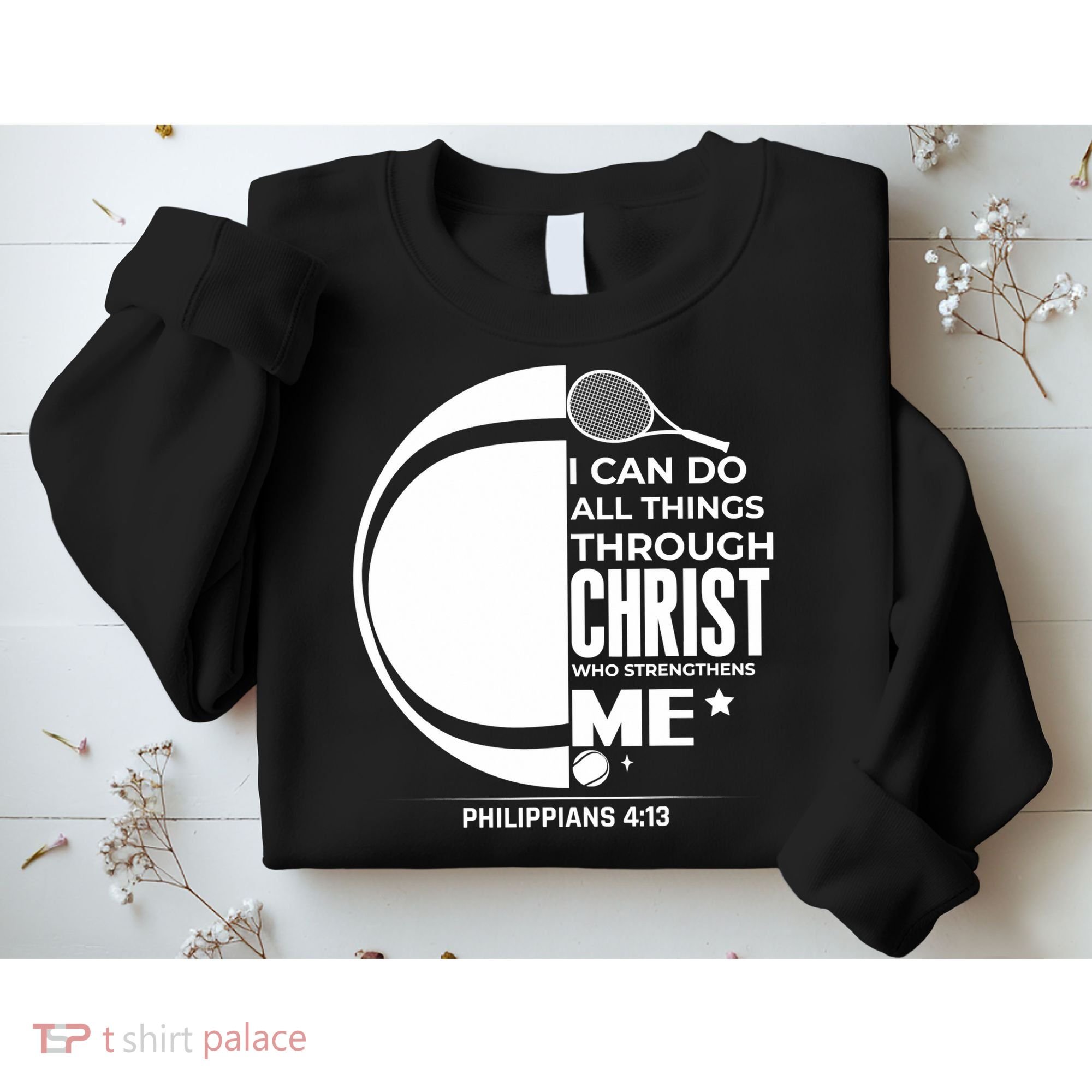 Christian Funny Tennis Player Gift Sweatshirt