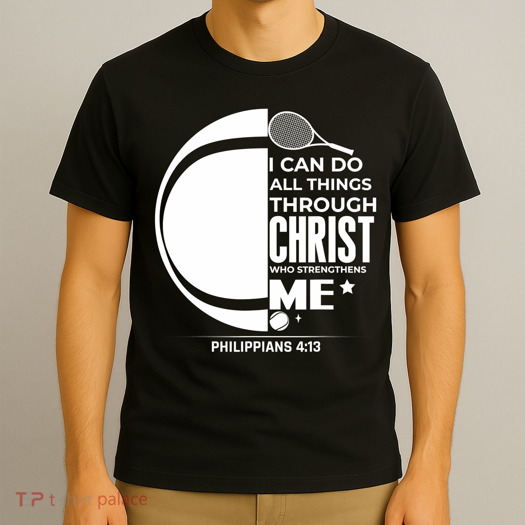 Christian Funny Tennis Player Gift T-Shirt