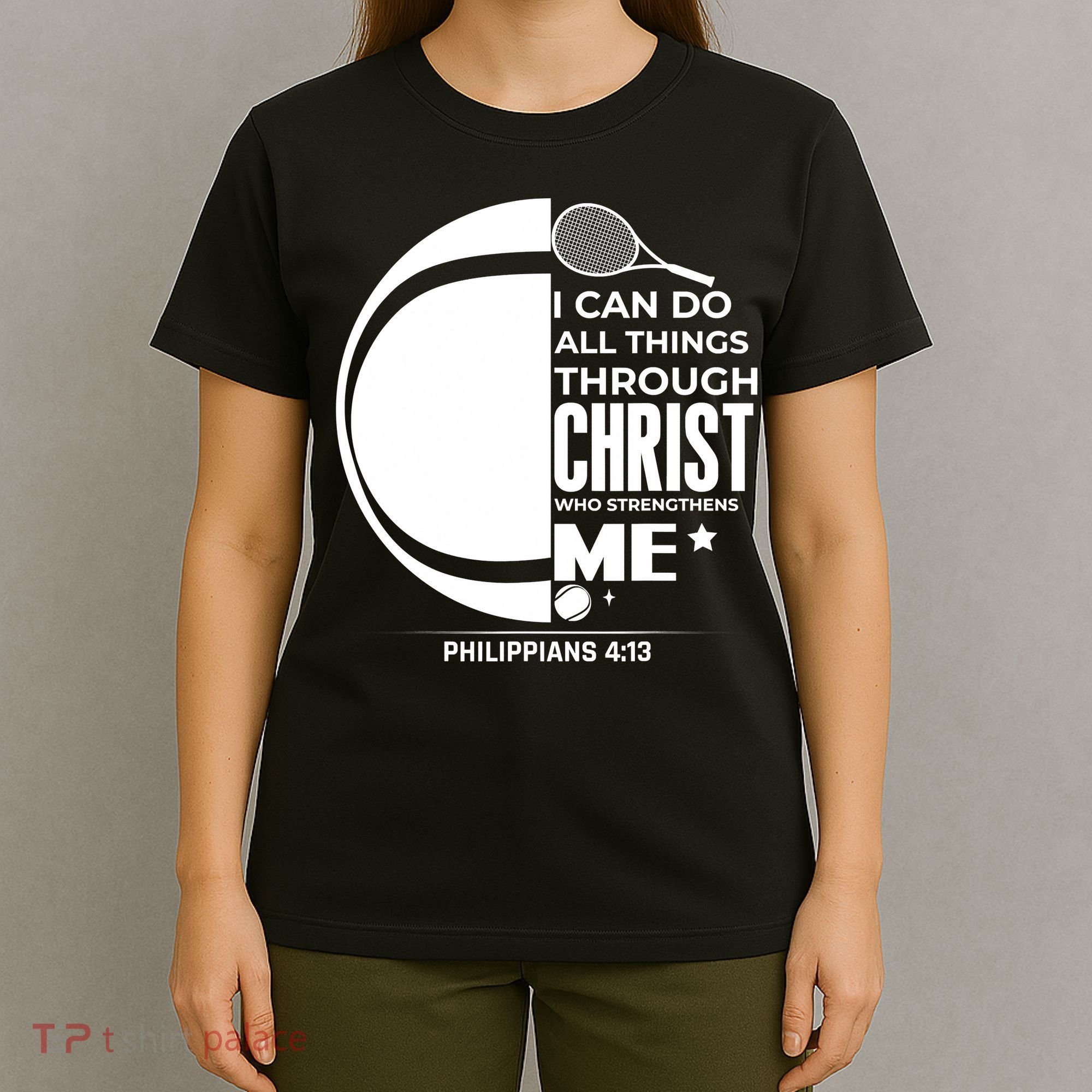 Christian Funny Tennis Player Gift T-Shirt