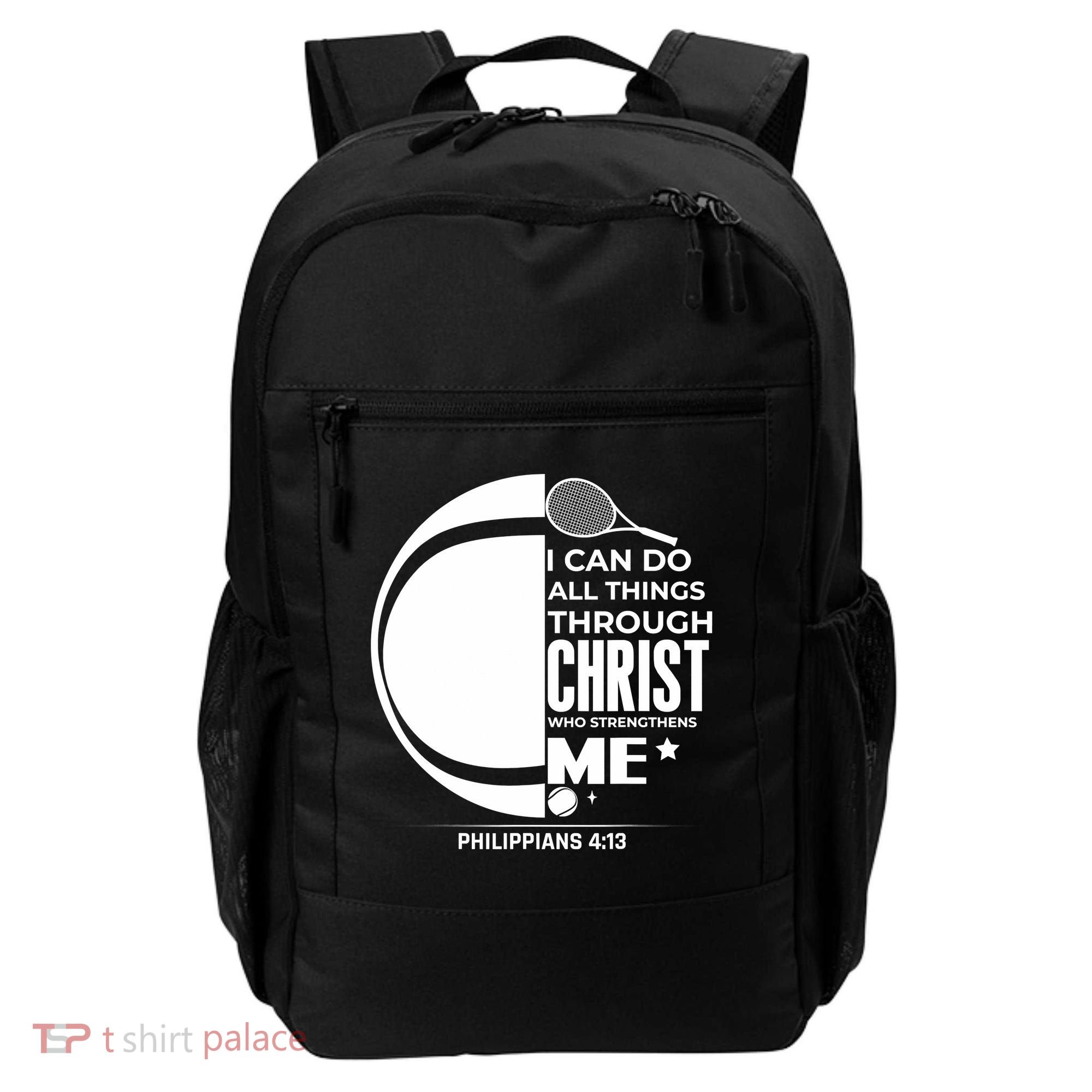 Christian Funny Tennis Player Gift Backpack