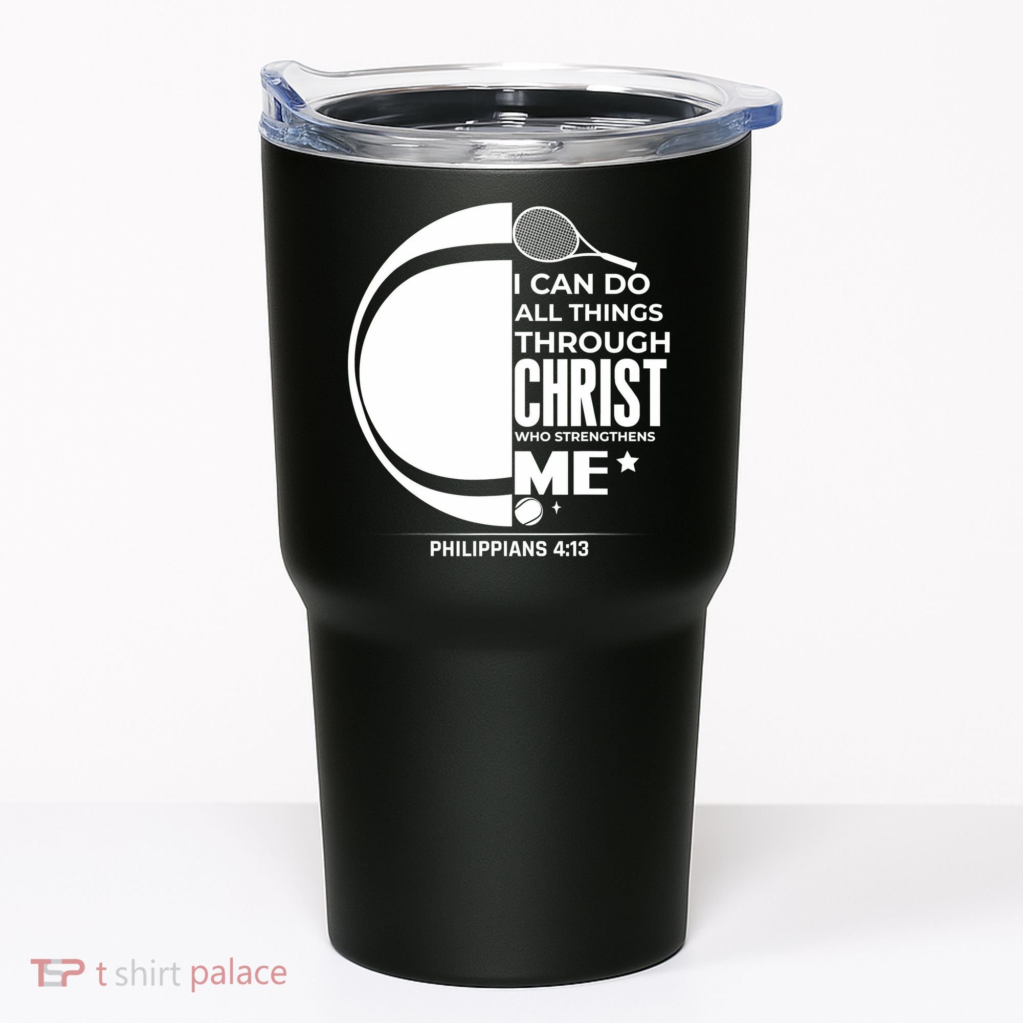 Christian Funny Tennis Player Gift Tumbler