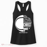 Christian Funny Tennis Player Gift Women's Tank Top thumb 0