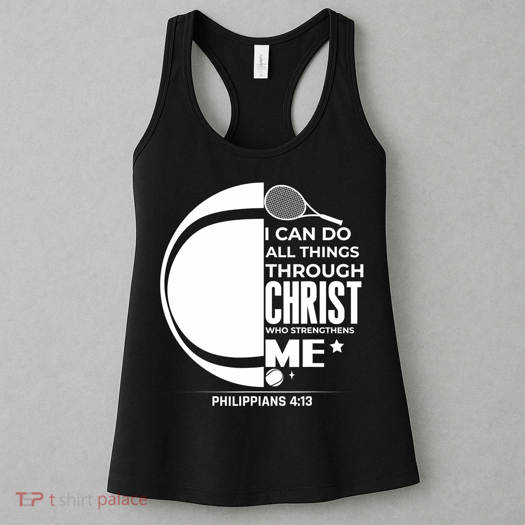 Christian Funny Tennis Player Gift Women's Tank Top