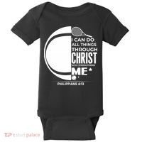 Christian Funny Tennis Player Gift Baby Bodysuit thumb 0