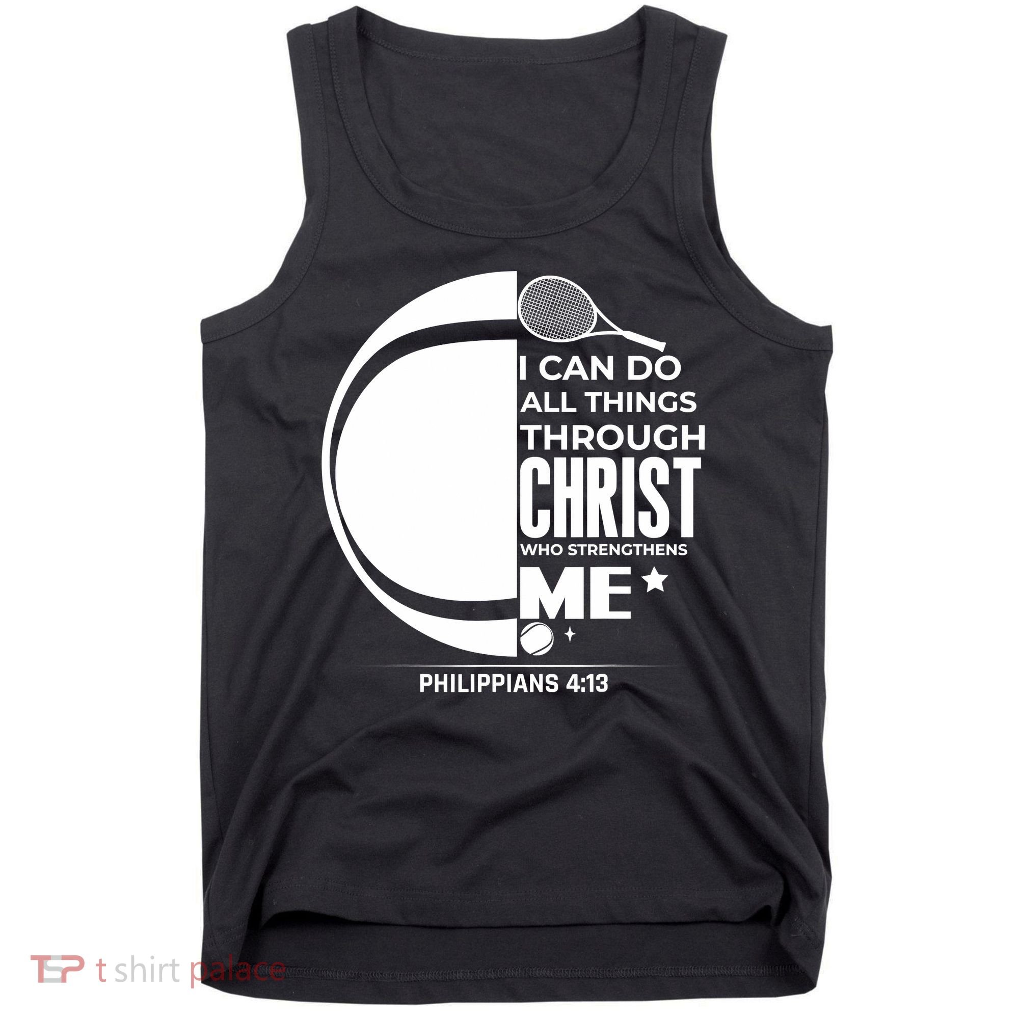 Christian Funny Tennis Player Gift Tank Top