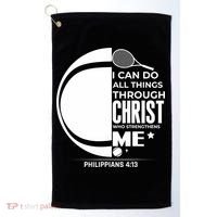 Christian Funny Tennis Player Gift Golf Towel thumb 0