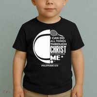 Christian Funny Tennis Player Gift Toddler T-Shirt thumb 2