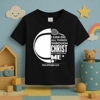Christian Funny Tennis Player Gift Toddler T-Shirt thumb 3