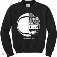 Christian Funny Tennis Player Gift Kids Sweatshirt thumb 0