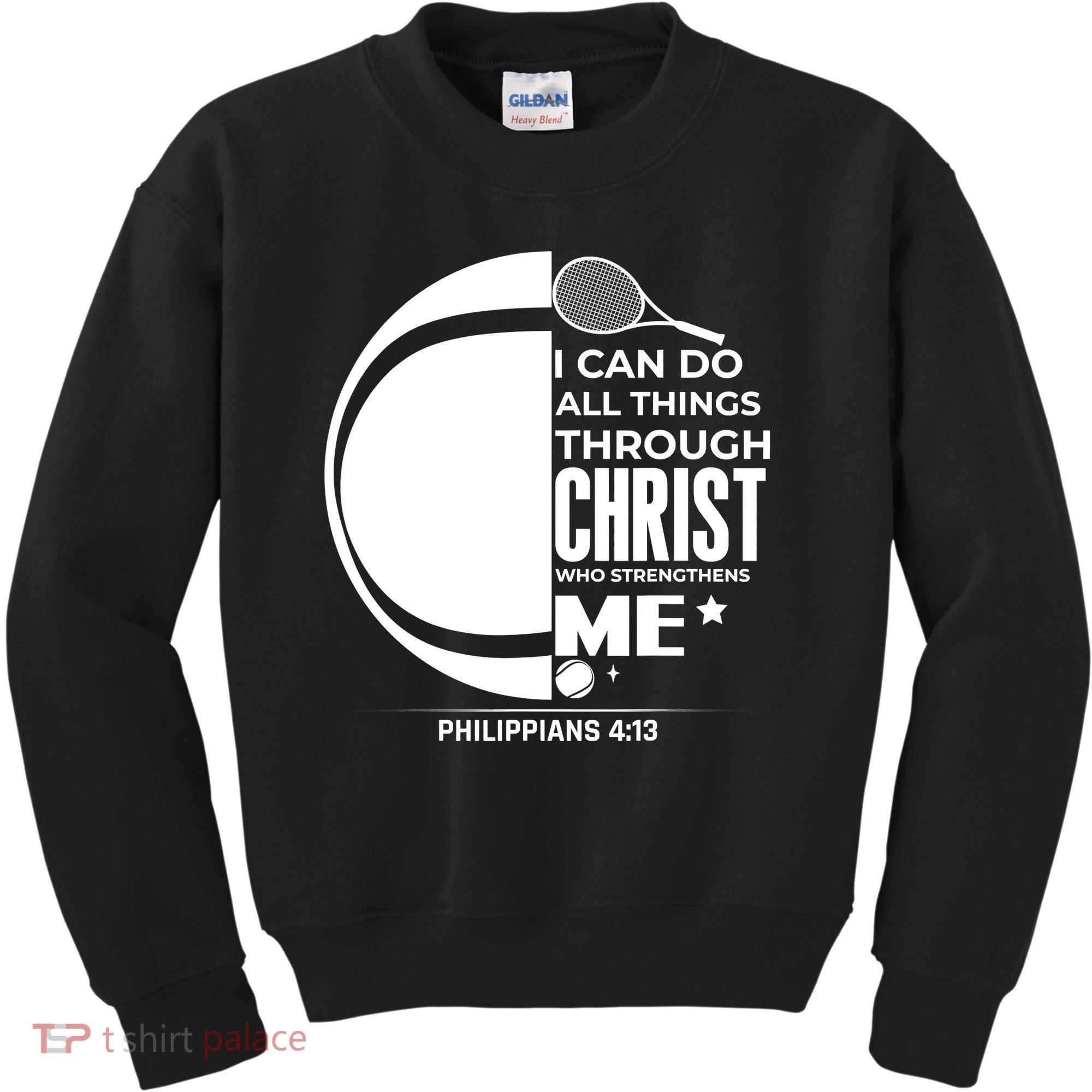 Christian Funny Tennis Player Gift Kids Sweatshirt