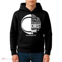 Christian Funny Tennis Player Gift Kids Hoodie thumb 4