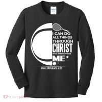 Christian Funny Tennis Player Gift Kids Long Sleeve Shirt thumb 0
